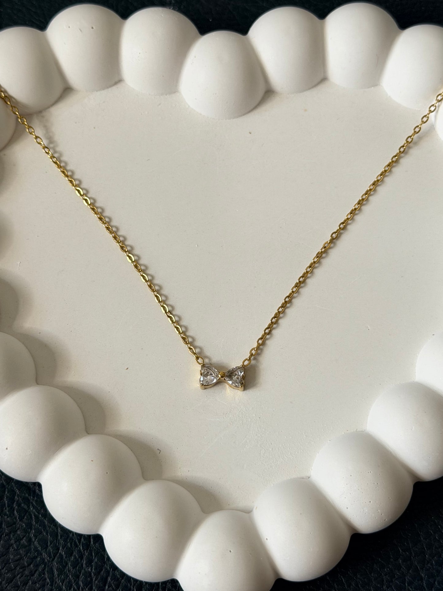Heart Bow Necklace