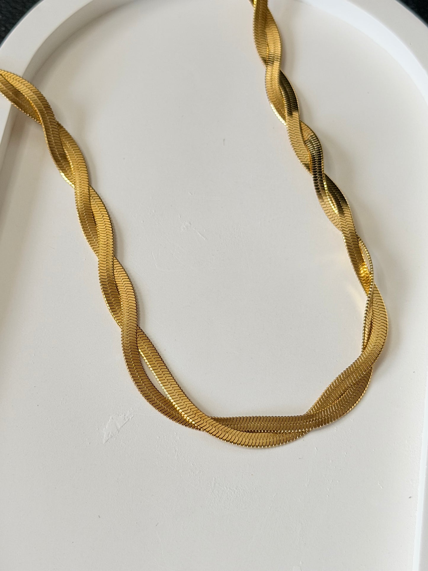 Twisted Snake Chain Necklace