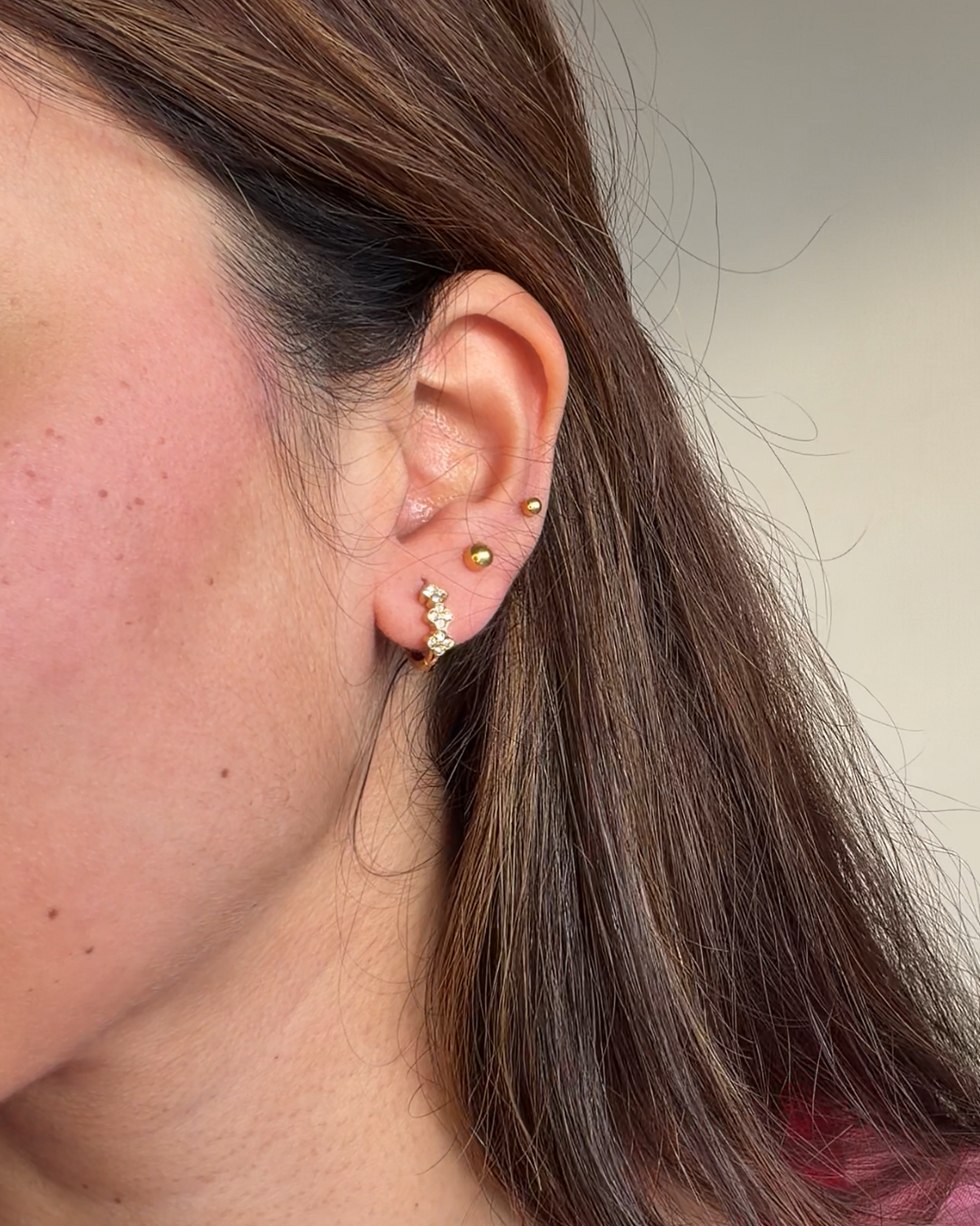 Amara Cluster Crystal Huggie Earrings