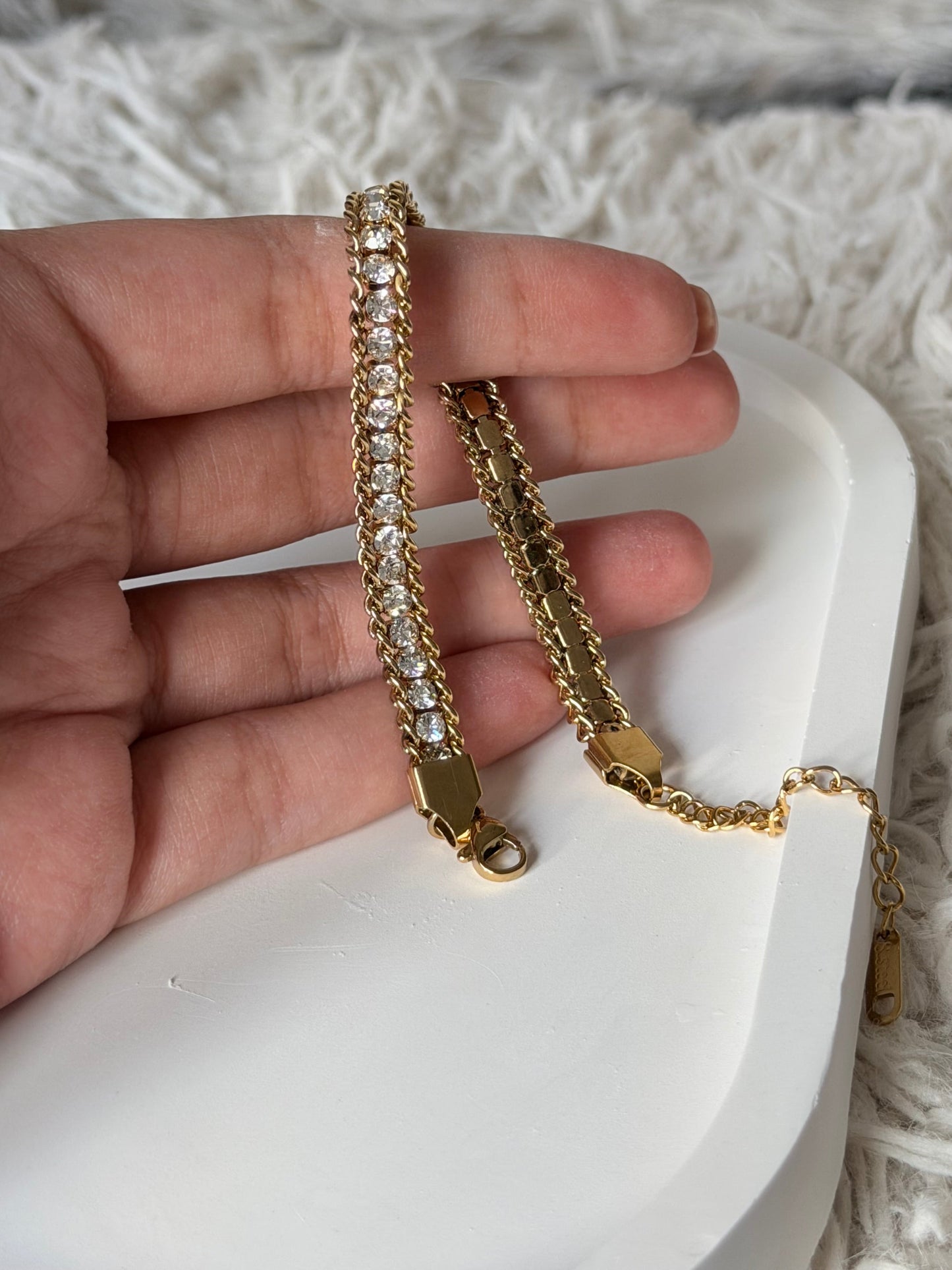 Crystal Weave Tennis Bracelet