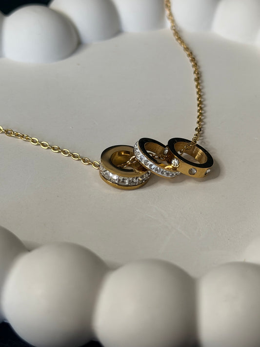 Trinity Ring Necklace