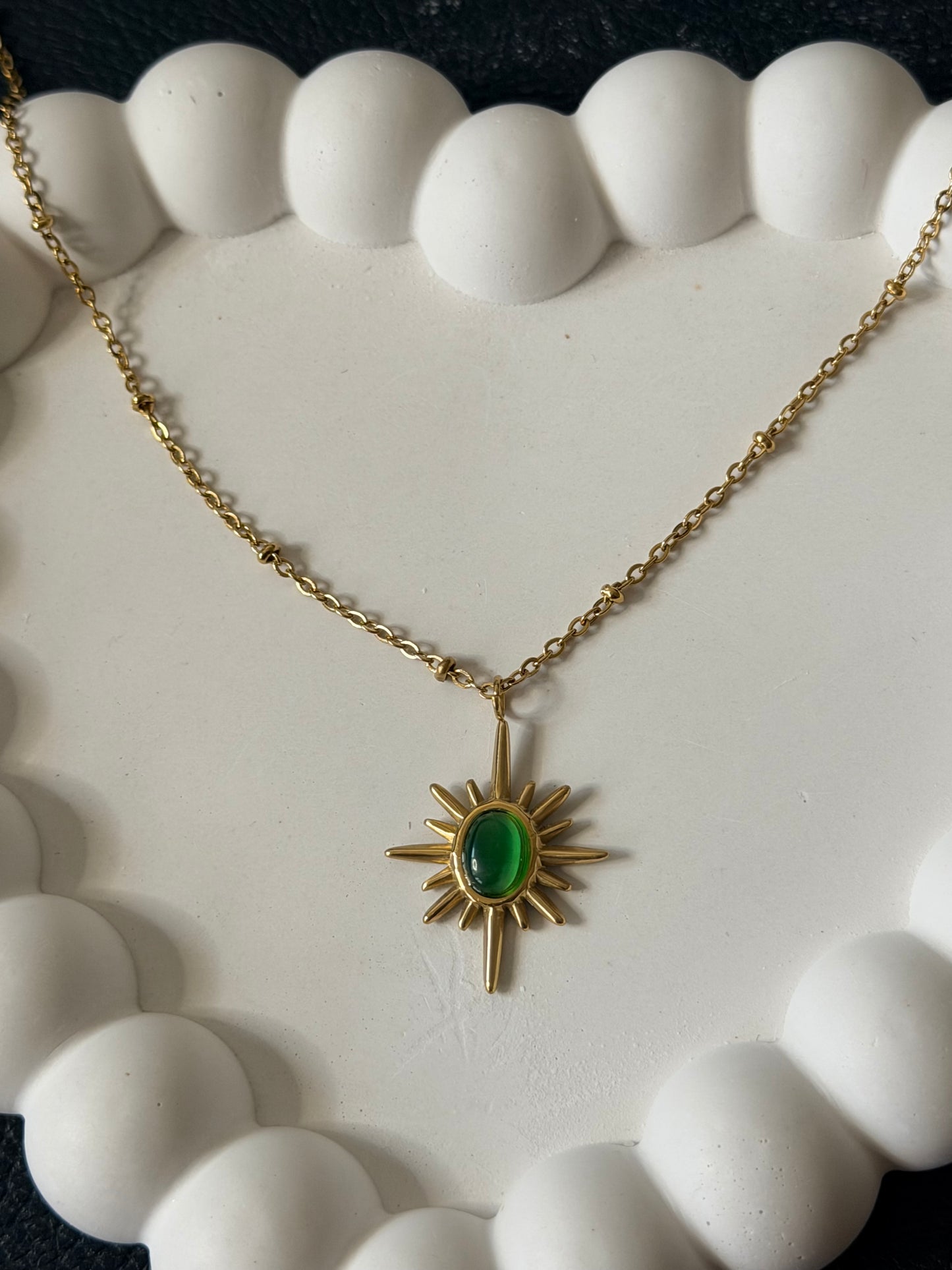Sunburst Cat Eye Necklace