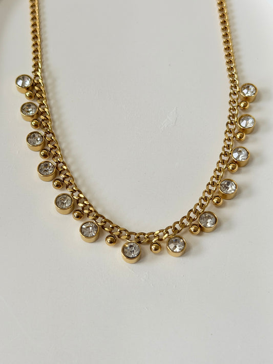 Crystal Cascade Necklace
