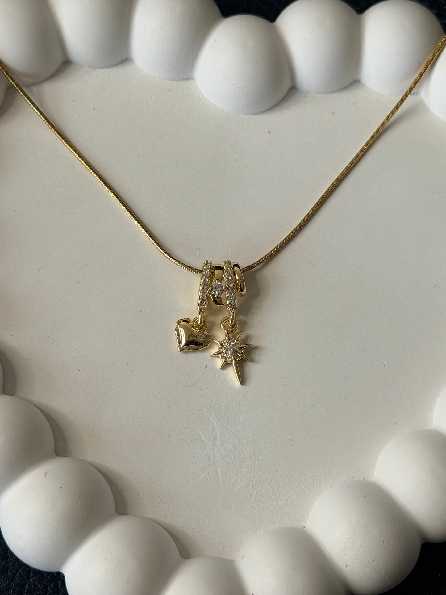 Guiding Heart Charm Necklace