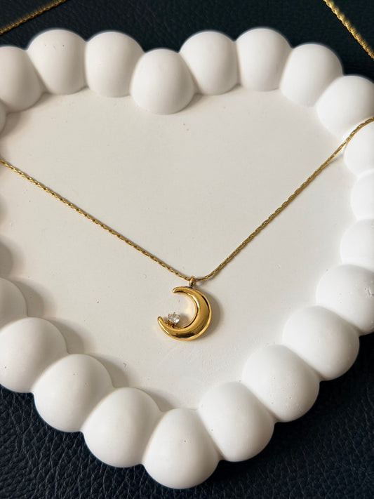 Floating Moon Necklace