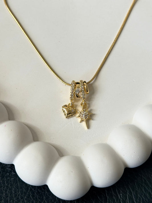 Guiding Heart Charm Necklace