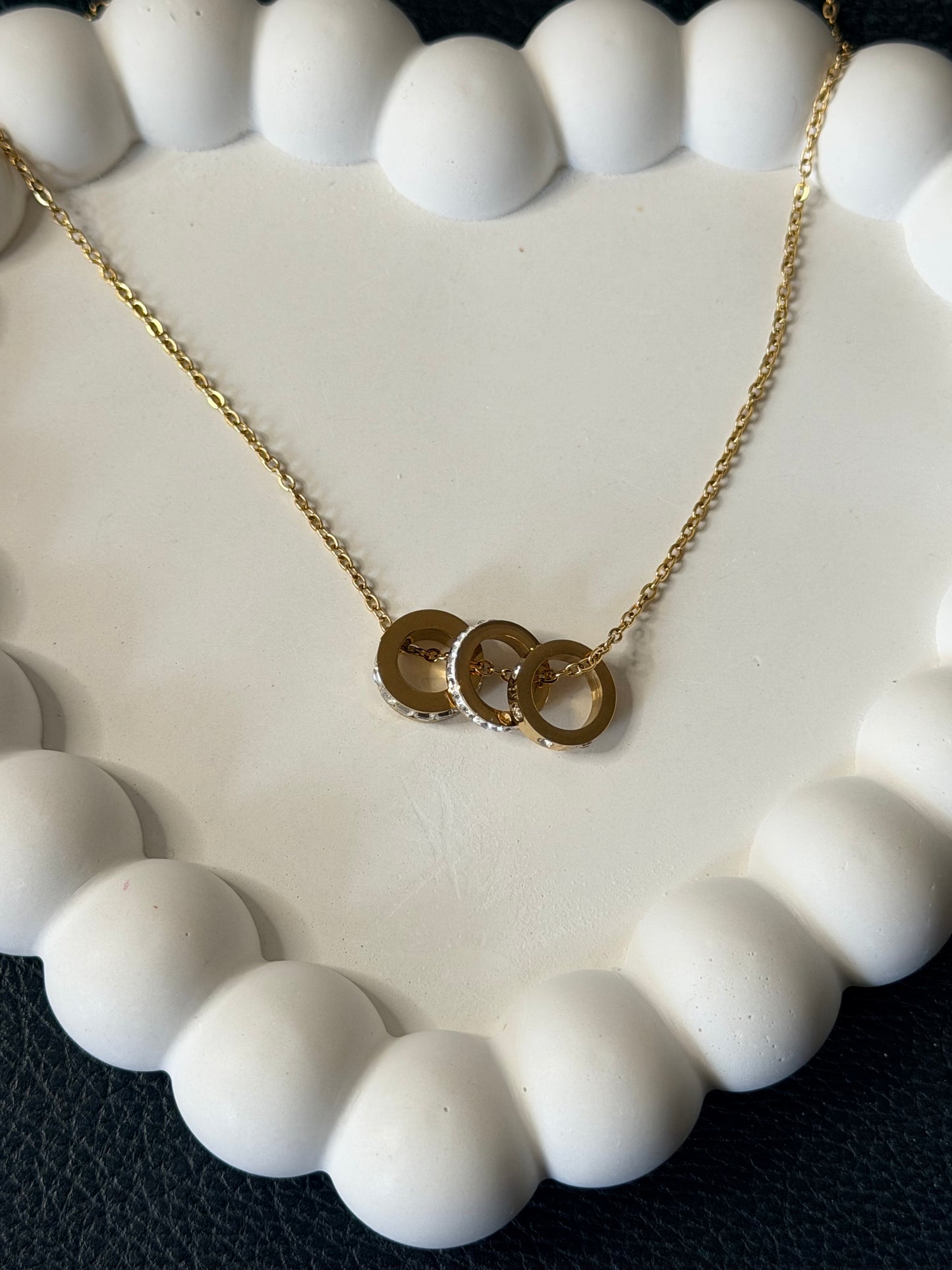 Trinity Ring Necklace