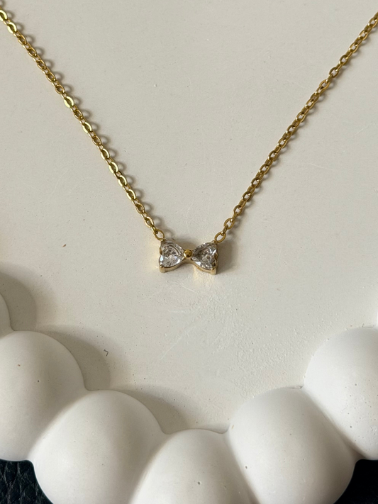 Heart Bow Necklace