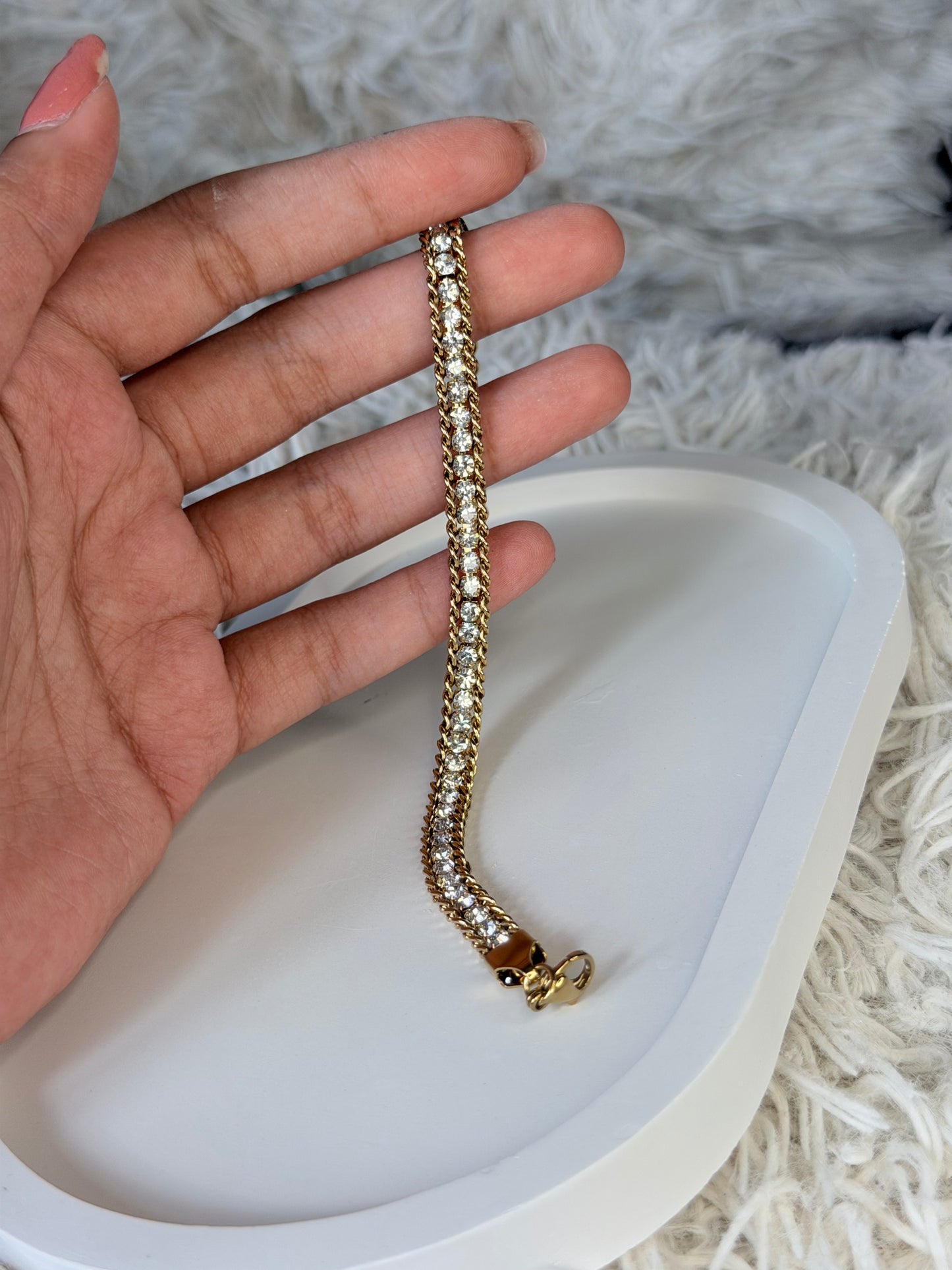 Crystal Weave Tennis Bracelet