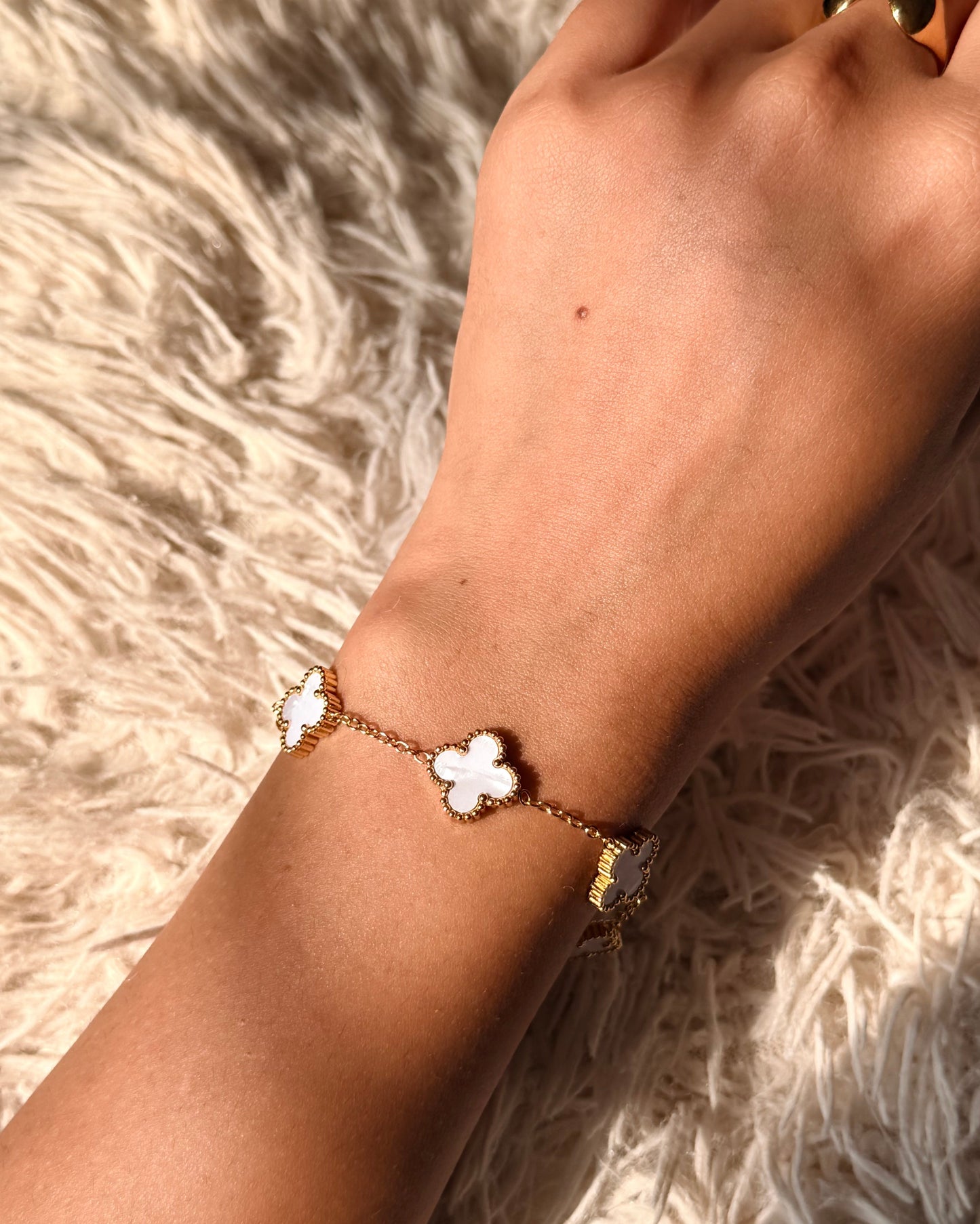 Ivory Clover Bracelet