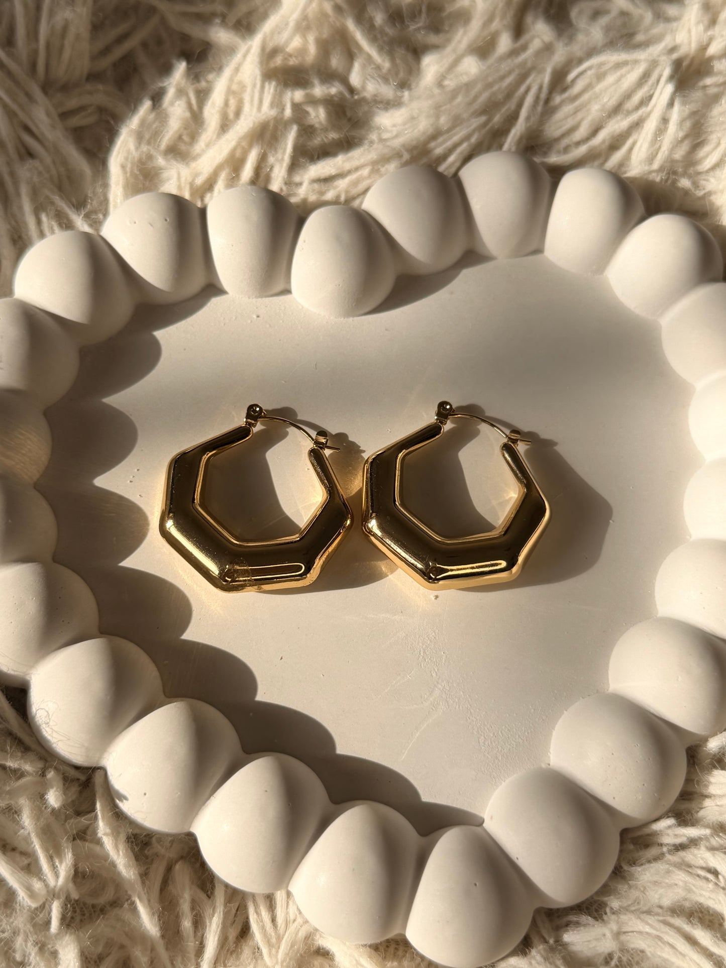 Hexa Hoop Earrings