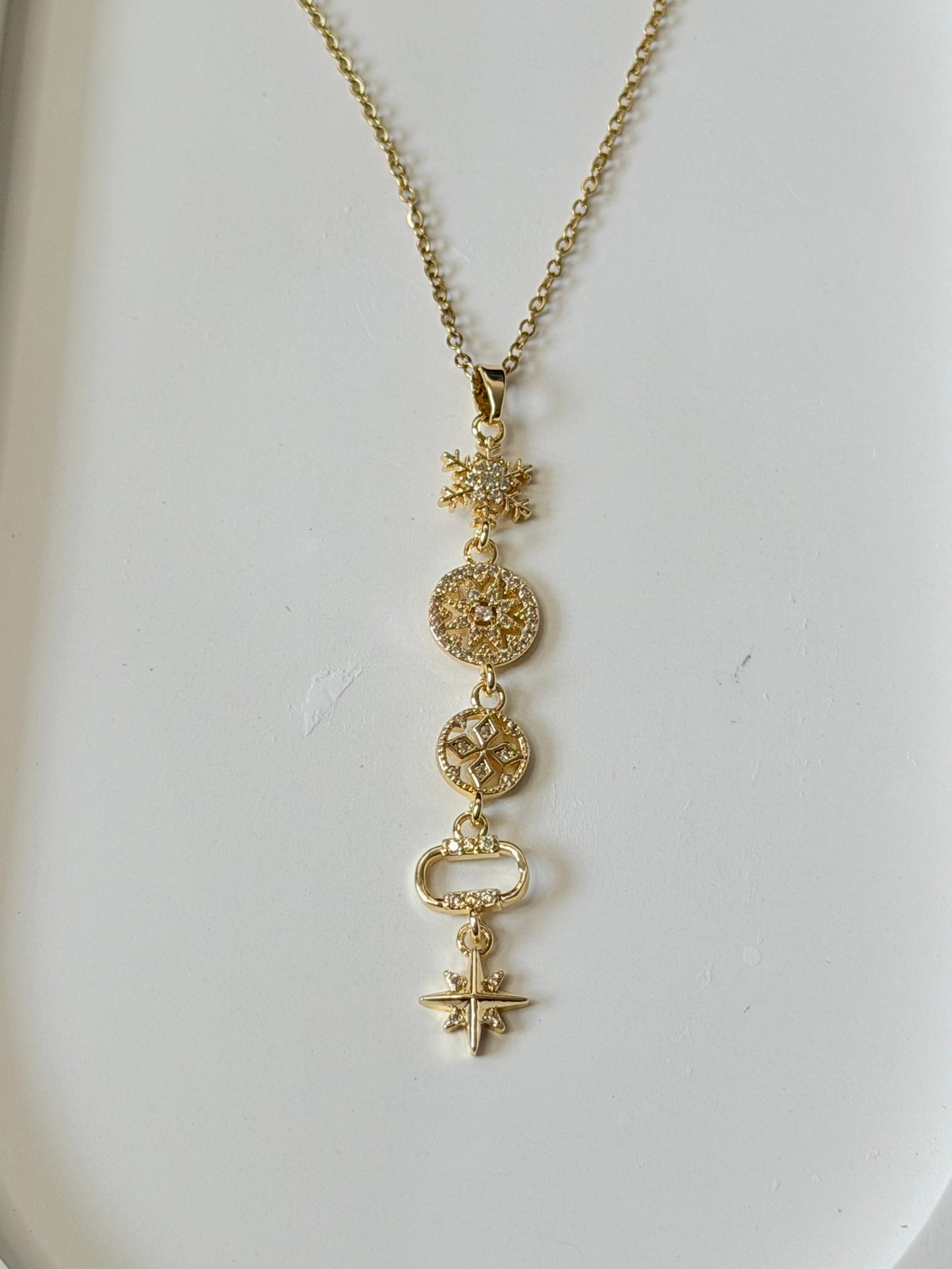 Celestial Charm Lariat Necklace