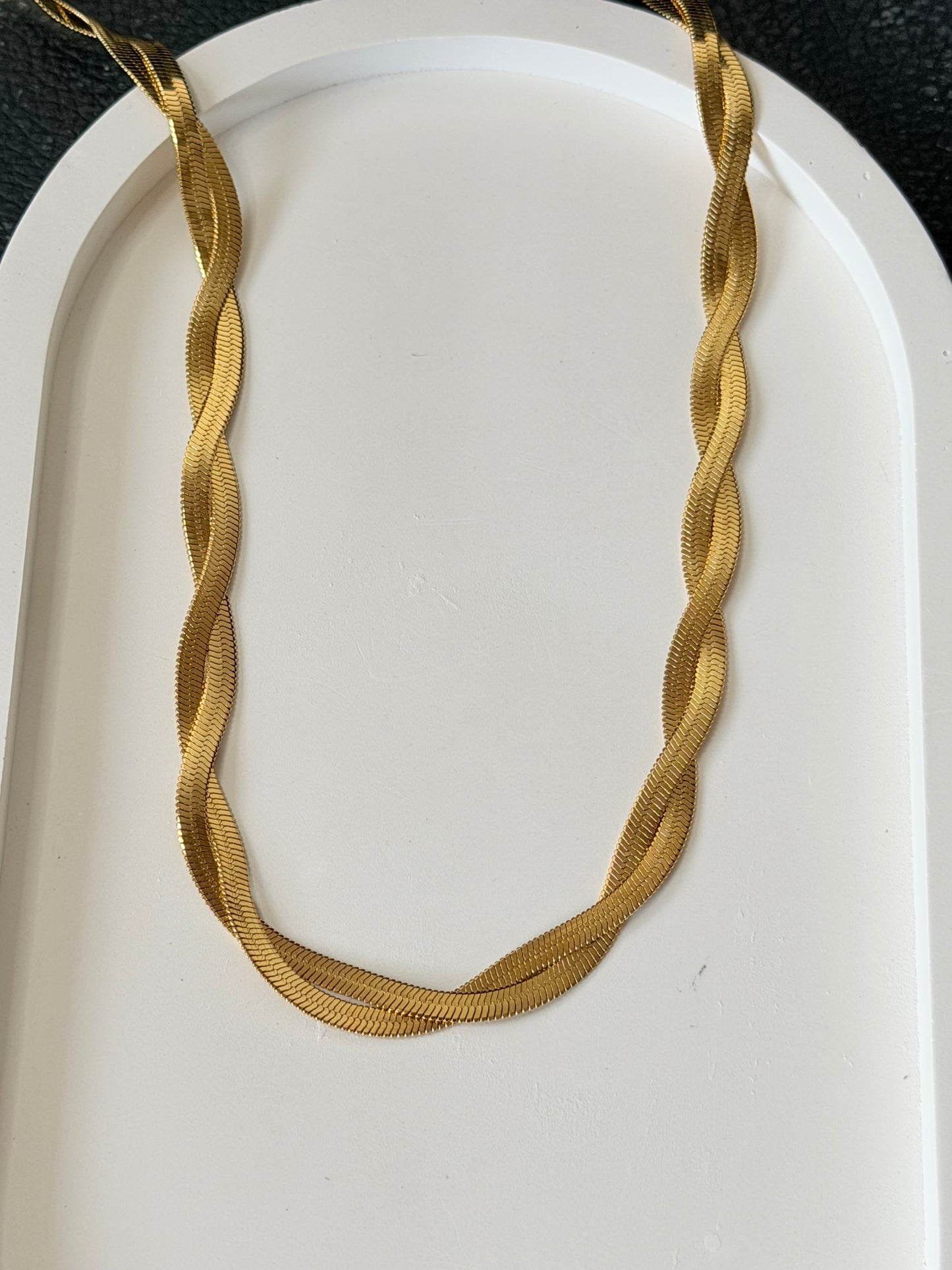 Twisted Snake Chain Necklace