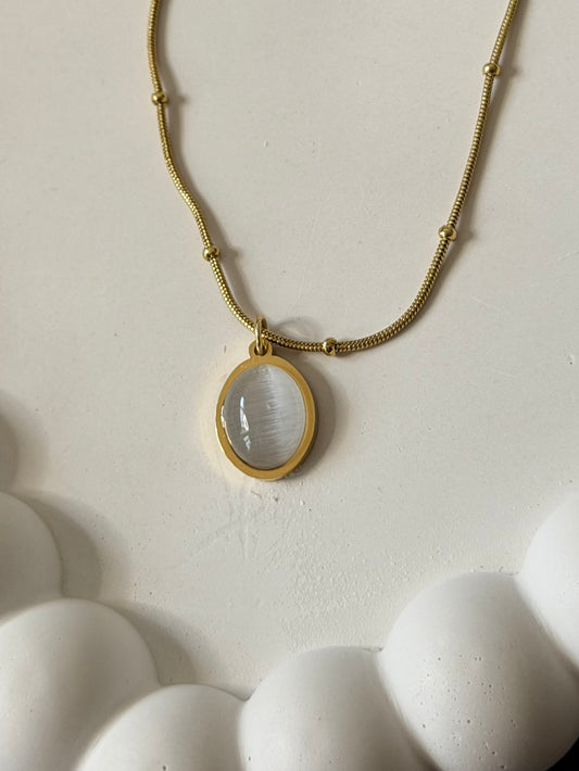 Opaline Oval Charm