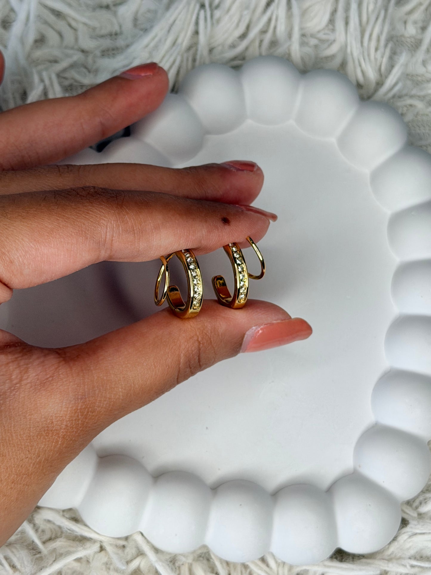 Valencia Double Hoops