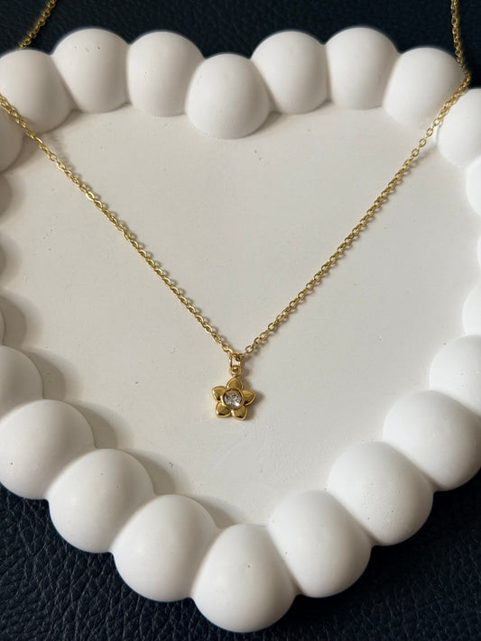 Flower Charm Necklace