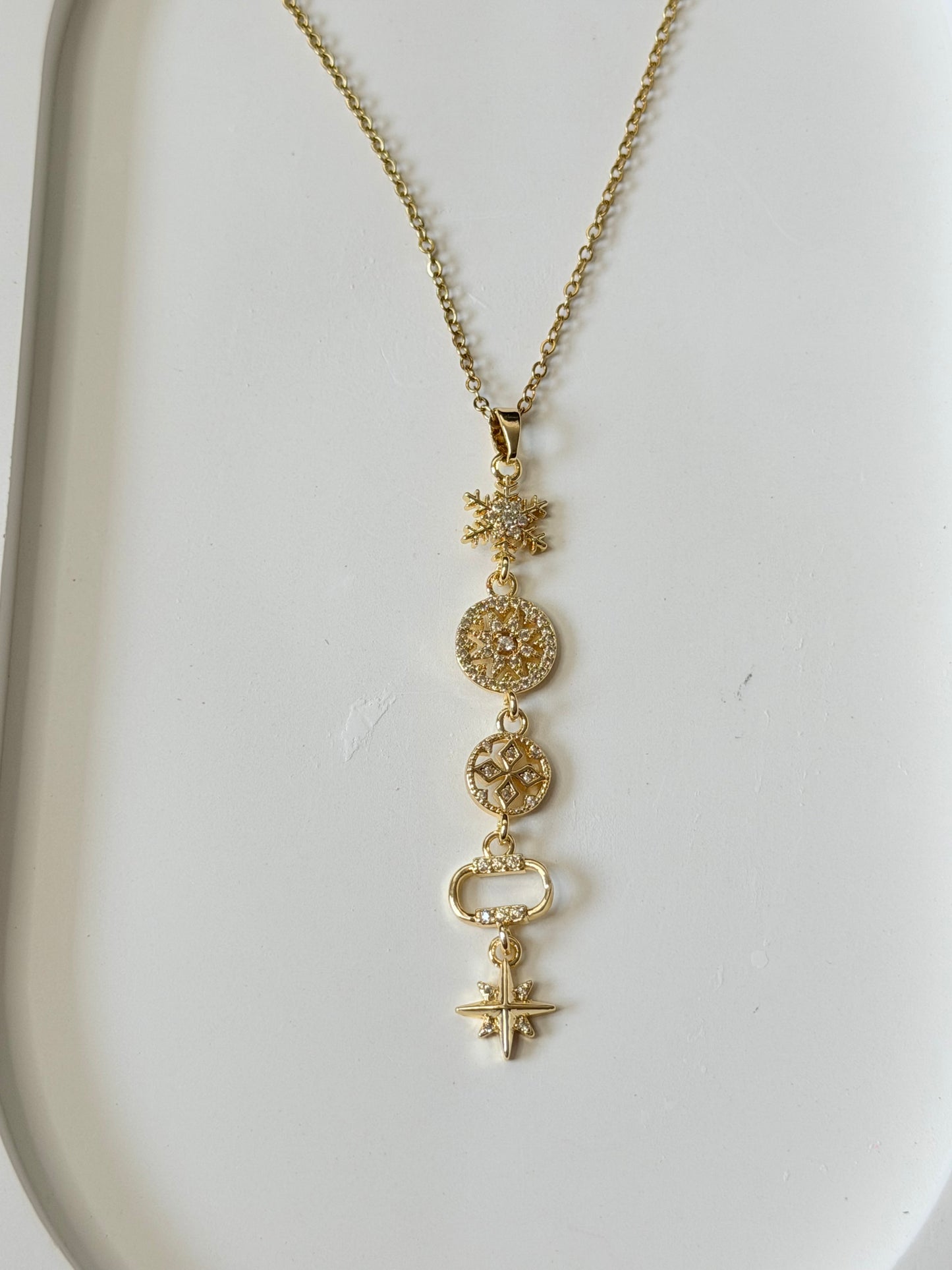 Celestial Charm Lariat Necklace