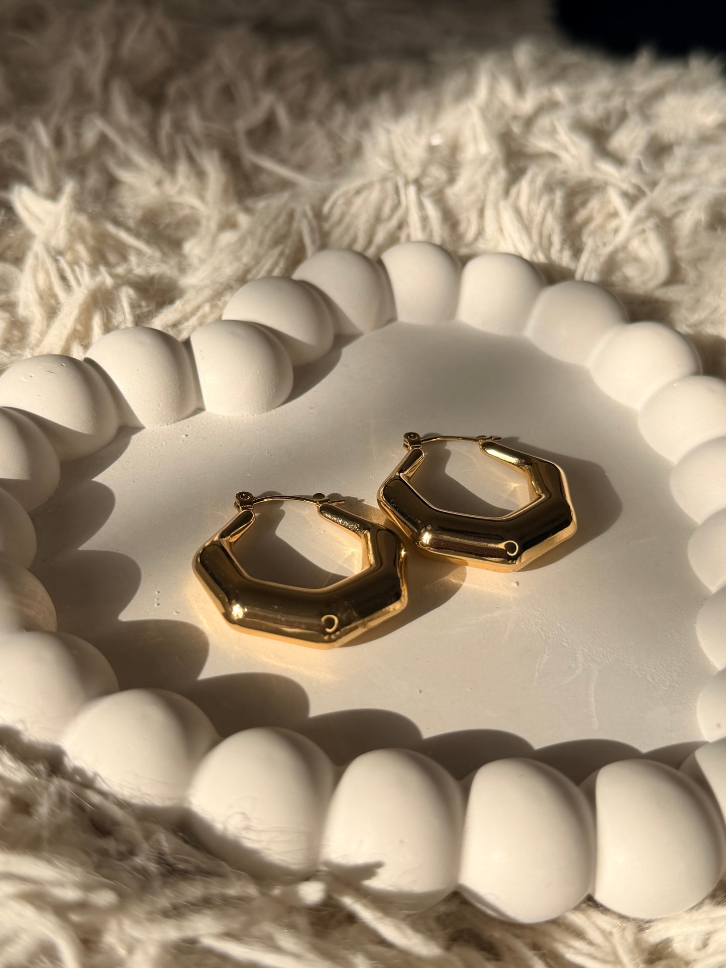 Hexa Hoop Earrings