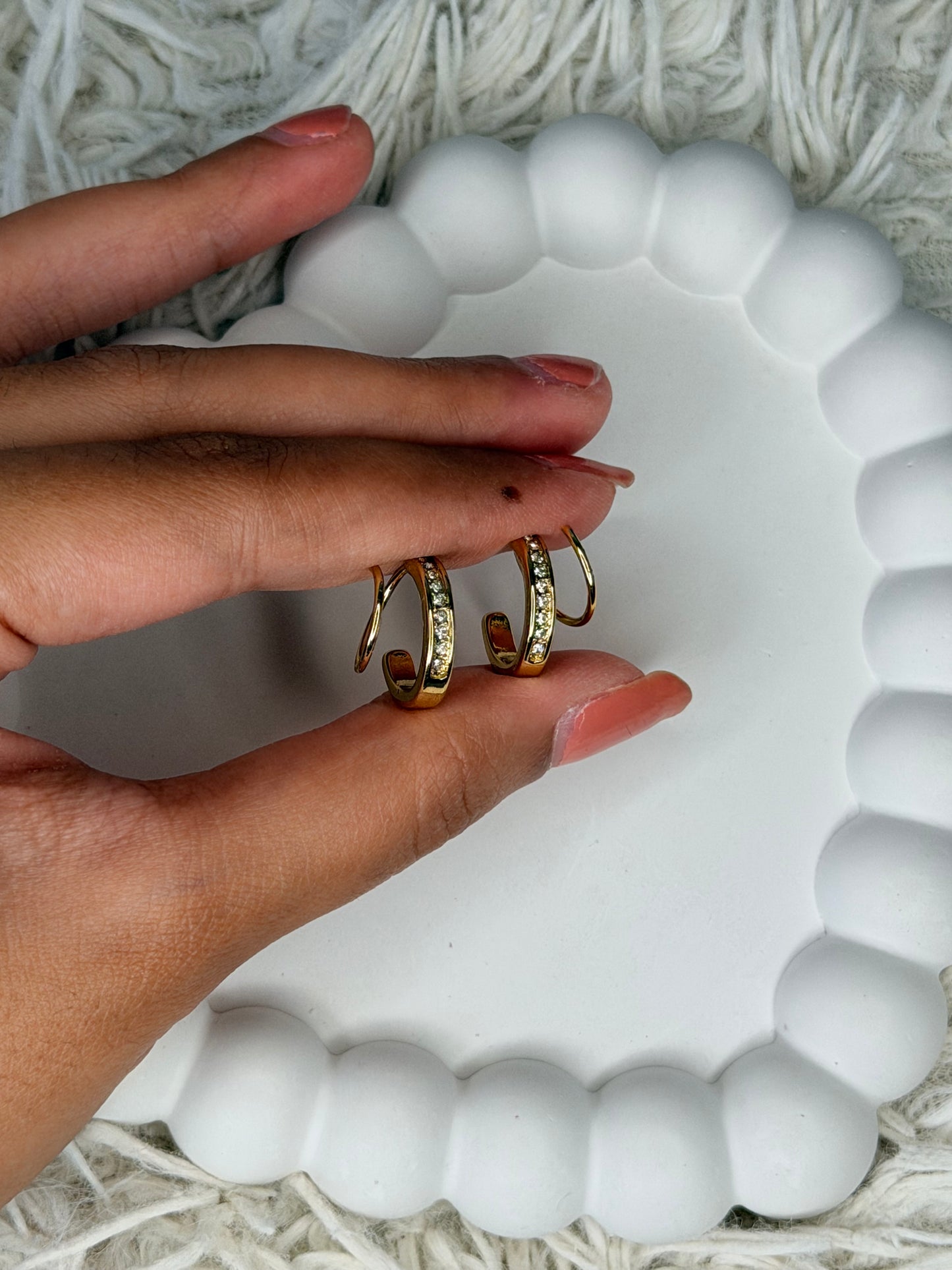 Valencia Double Hoops