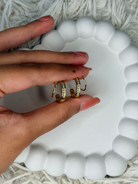 Valencia Double Hoops