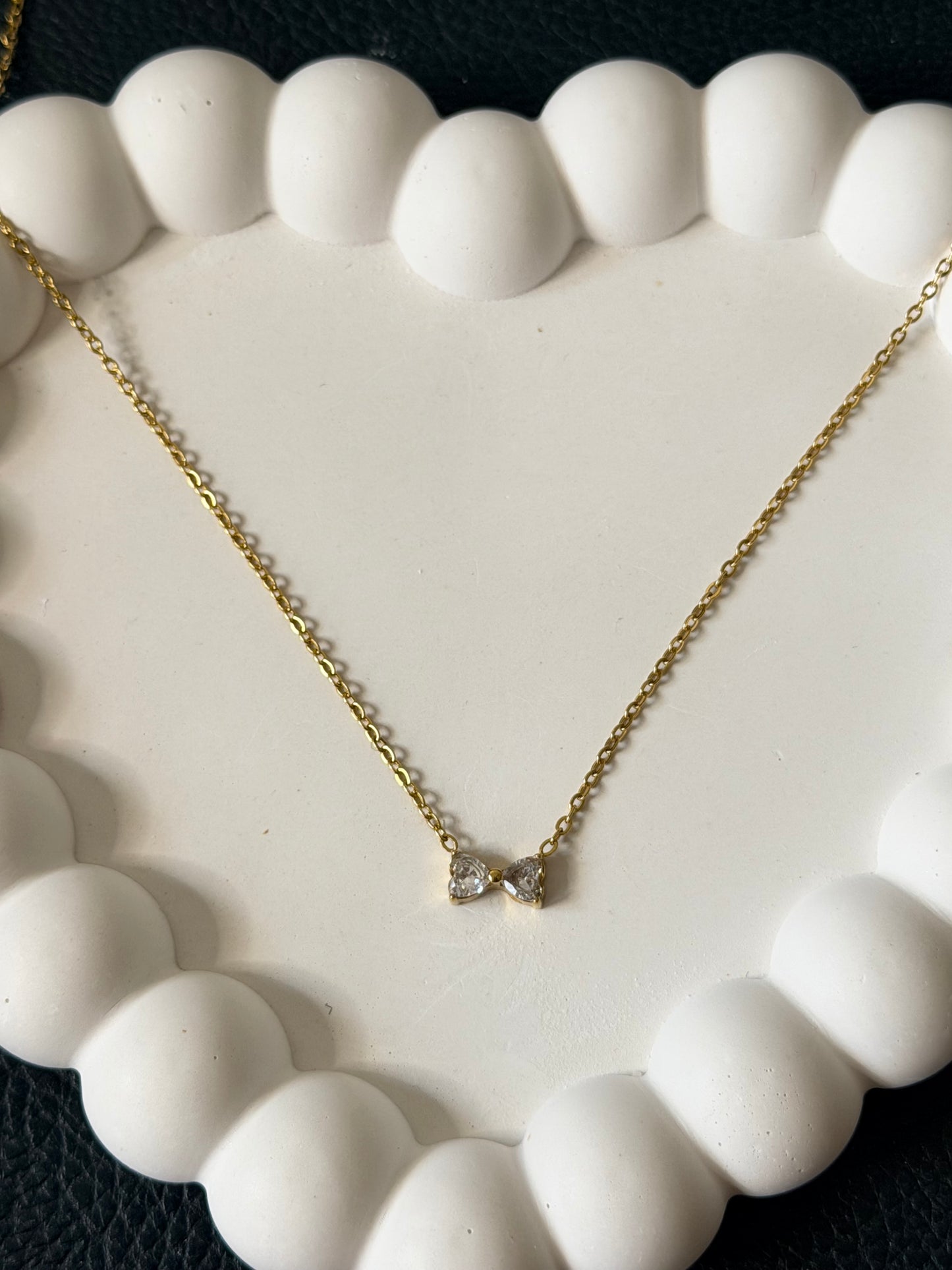 Heart Bow Necklace