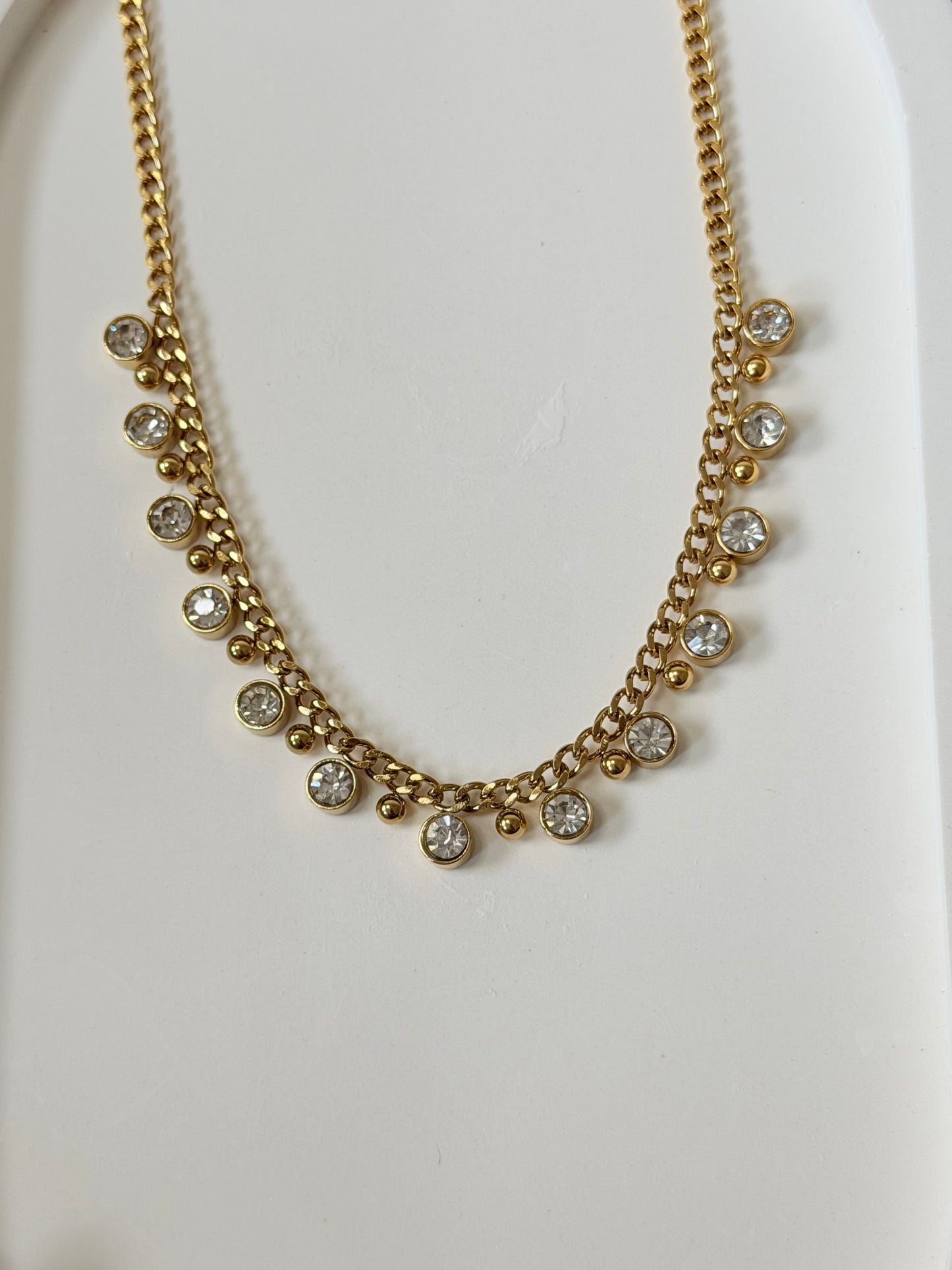 Crystal Cascade Necklace