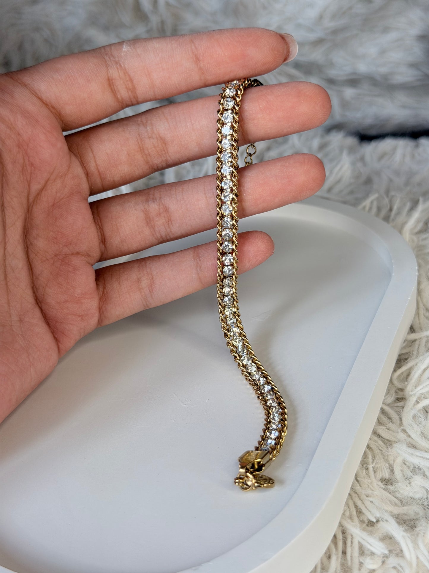 Crystal Weave Tennis Bracelet