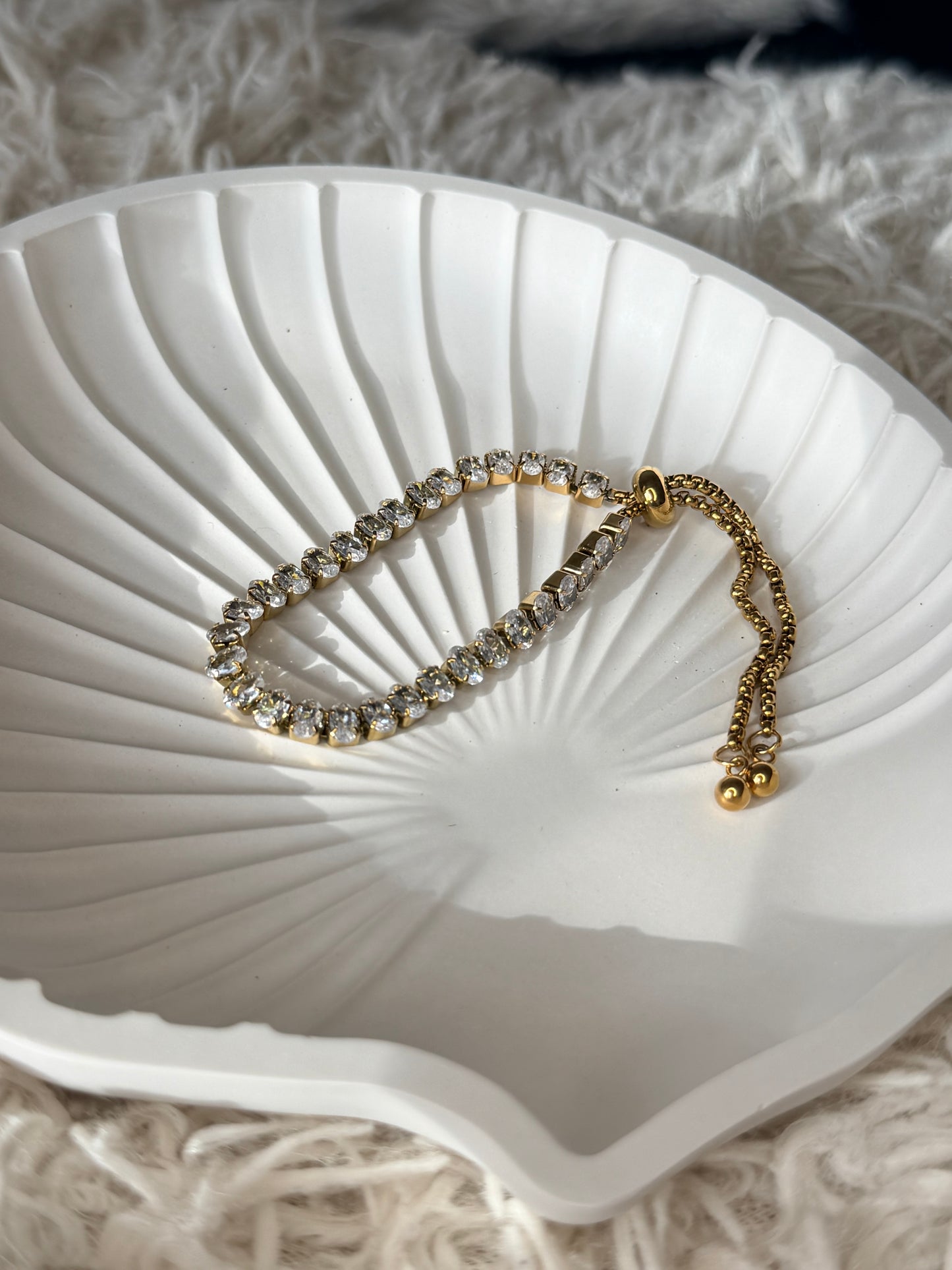 Adjustable Crystal Tennis Bracelet