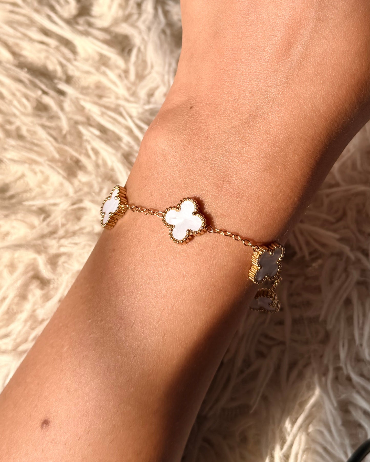 Ivory Clover Bracelet