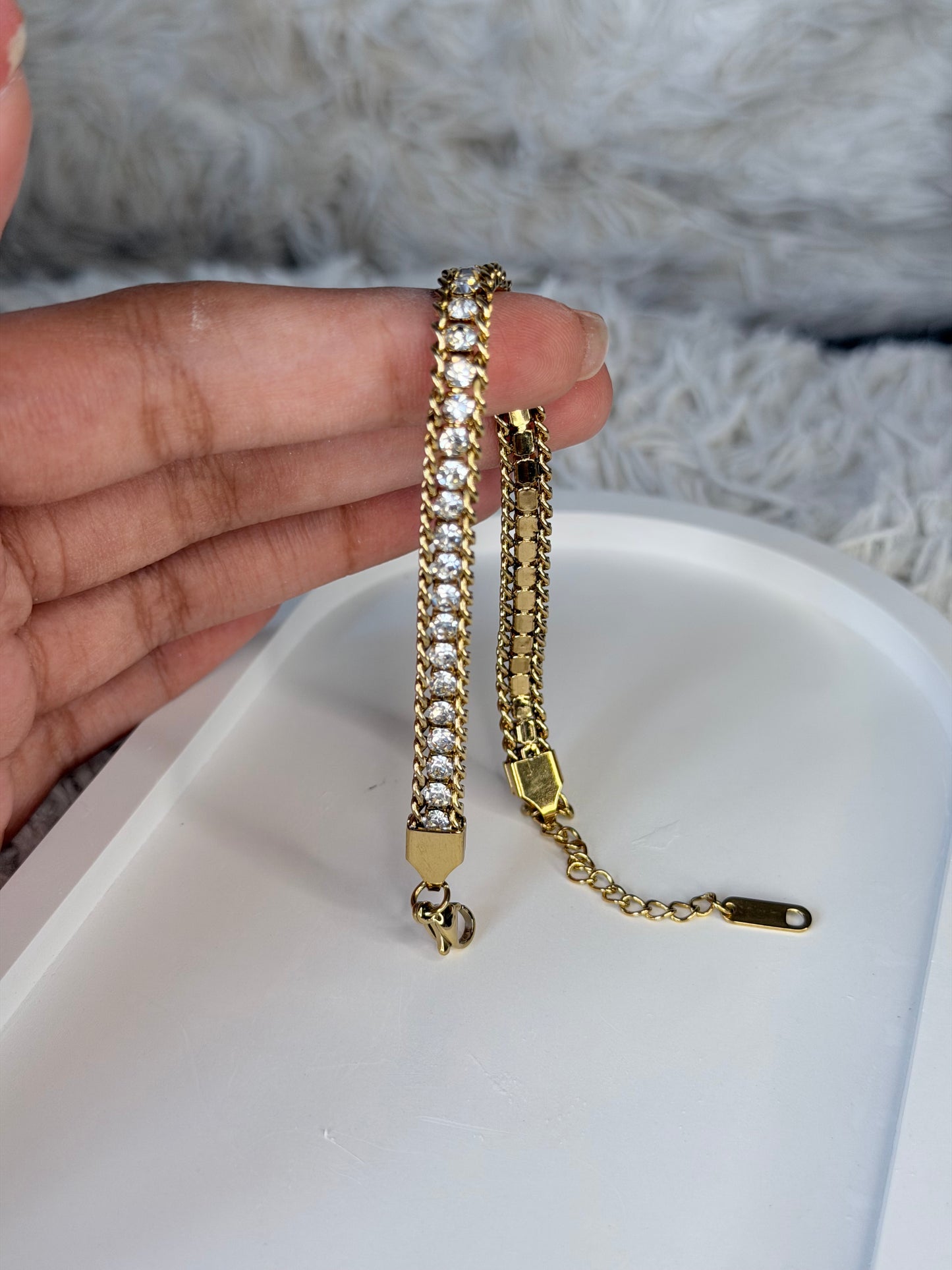 Crystal Weave Tennis Bracelet
