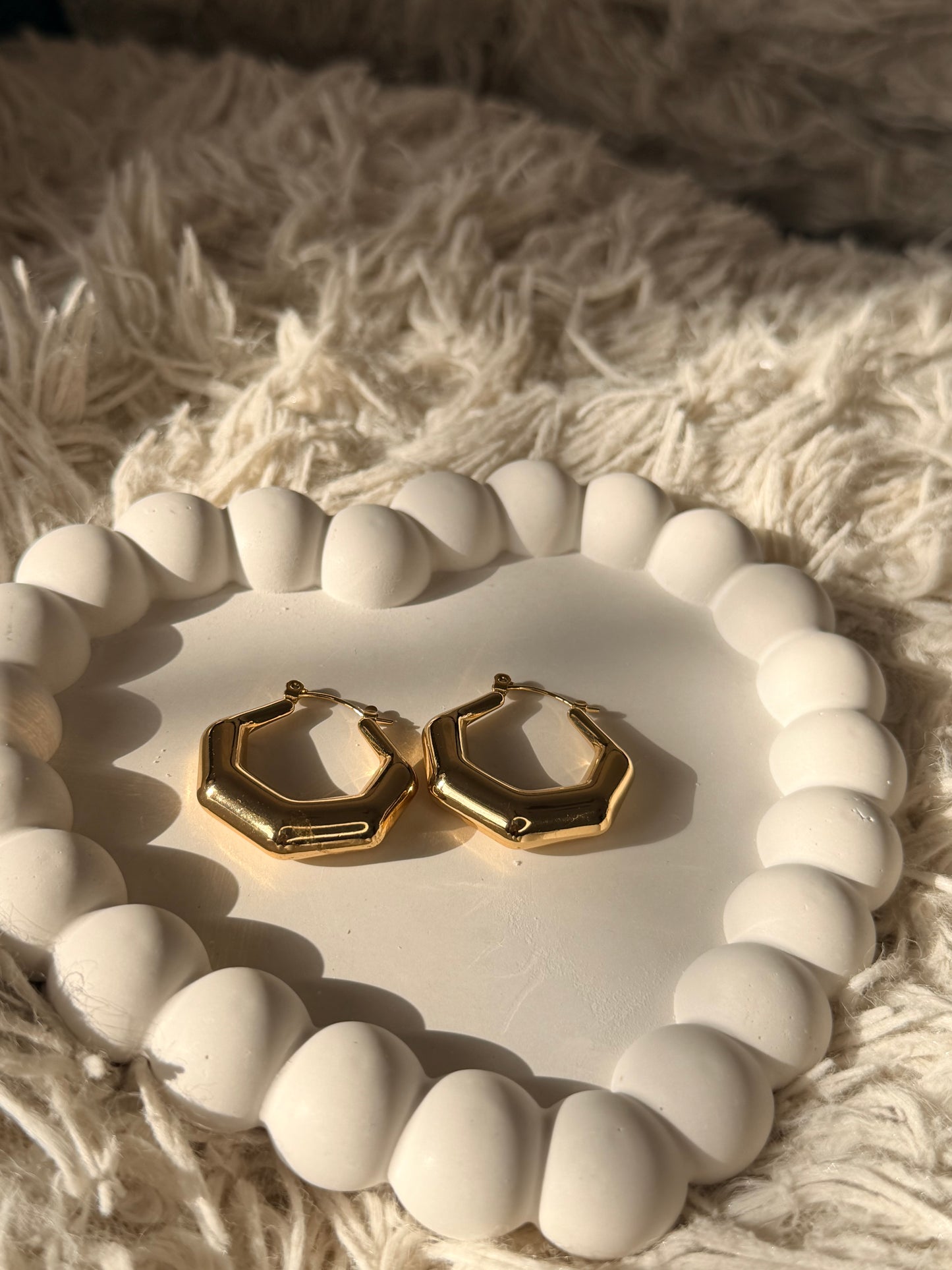 Hexa Hoop Earrings