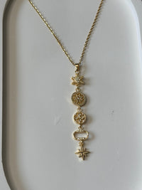 Celestial Charm Lariat Necklace