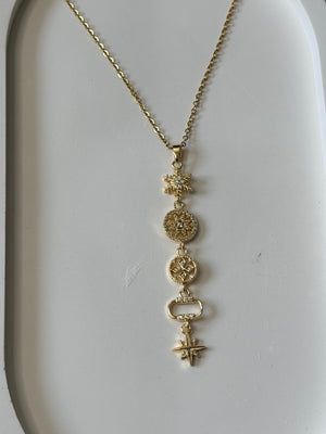 Celestial Charm Lariat Necklace