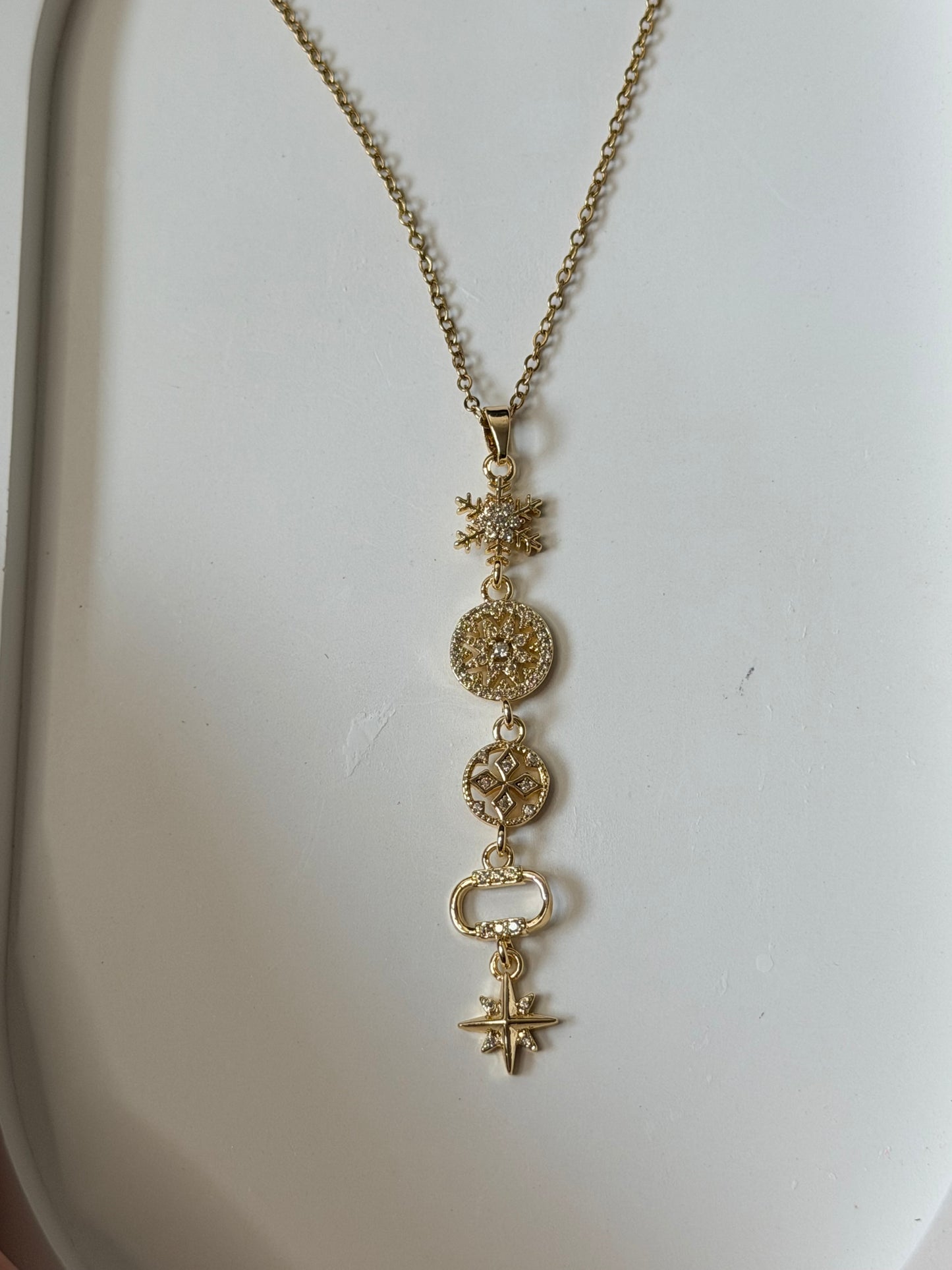 Celestial Charm Lariat Necklace