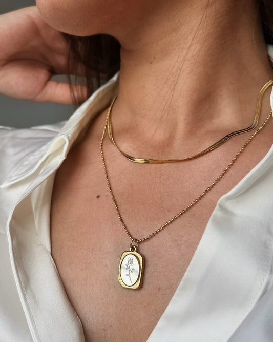 Rose Layer Necklace